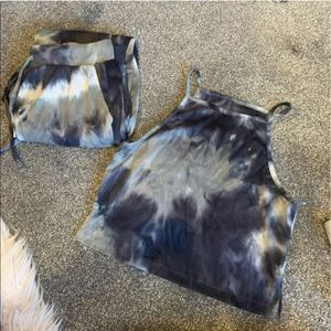 Tie dye 2 piece lounge set